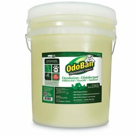 CLEAN CONTROL OdoBan, CONCENTRATED ODOR ELIMINATOR AND DISINFECTANT, EUCALYPTUS, 5 GAL PAIL 9110625G